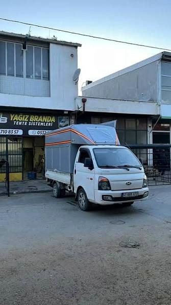 Yağız Branda atölyesi — kamyonet kasa tentesi