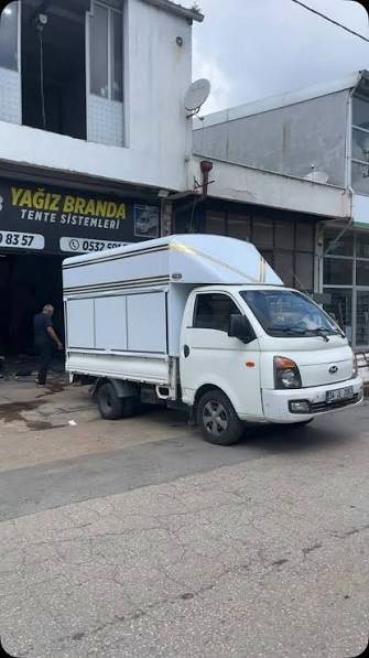 Kapalı kutu kamyonet tentesi